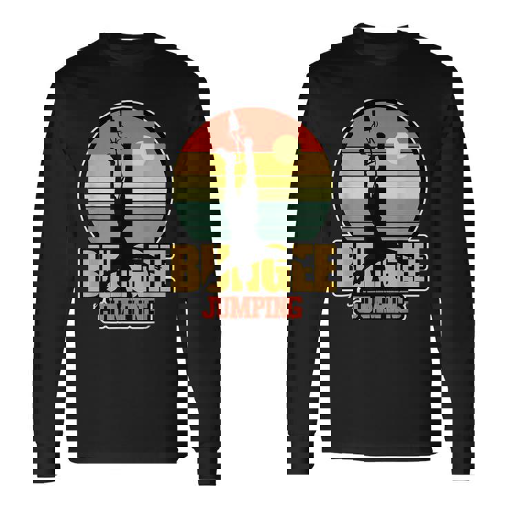 バンジージャンプ バンジージャンプ エクストリームスポーツファン 長袖Tシャツ