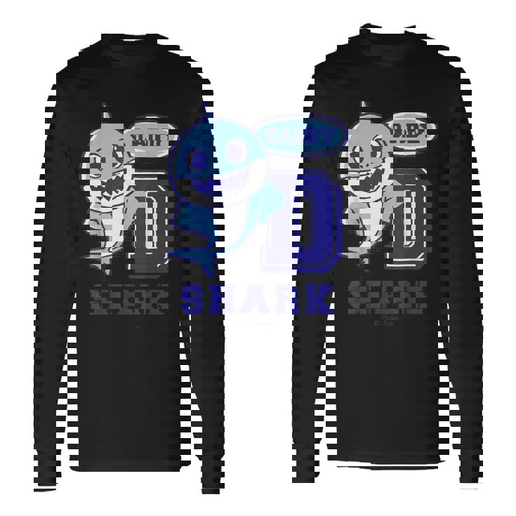 パパシャーク・レトロ・ベイシャーク・サメなかぞく・プレゼント・キッズ・メンズ・ウーマンズ 長袖Tシャツ