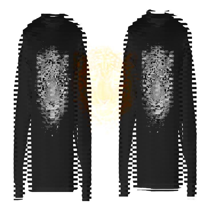 ヒョウ柄シャツ メンズ グラフィック レディース 動物愛好家 美的 長袖Tシャツ