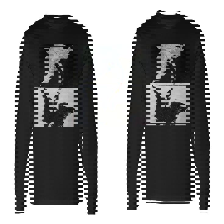 ヒルマ・アフ・クリント作「白鳥」1915年 長袖tシャツ 長袖Tシャツ