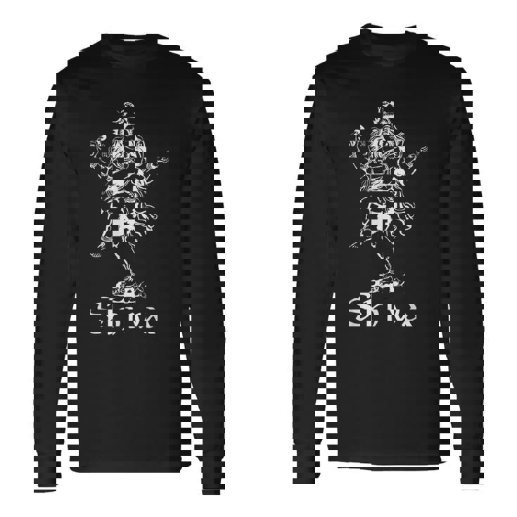 ヒンズー教製品 ヒンズー教のギア ディワーリ祭 神 シヴァ神 長袖Tシャツ