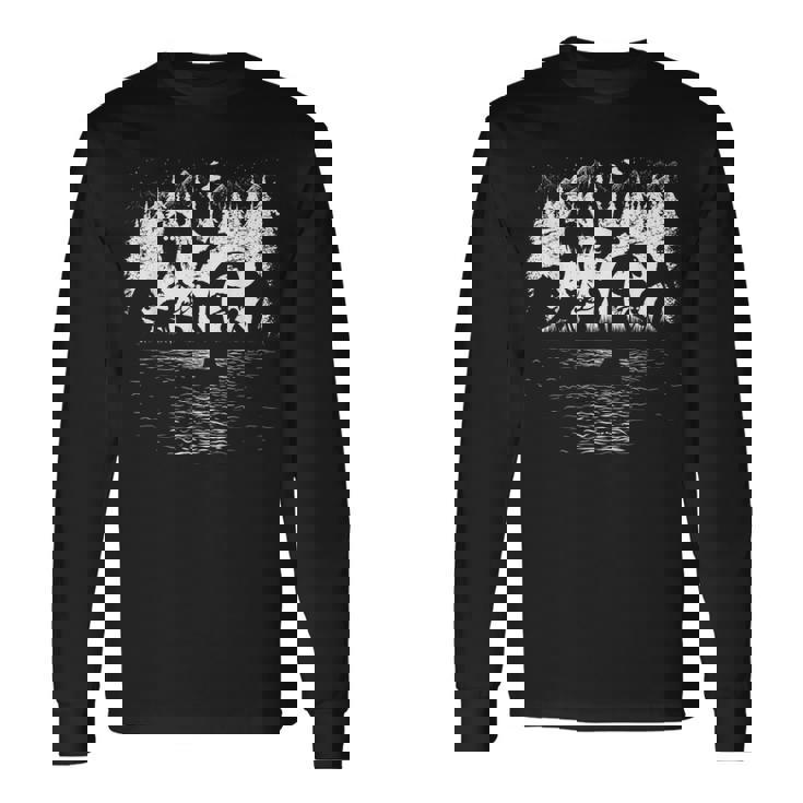 ビッグフット ネス湖 モンスター モスマン エイリアン その他 面白い クリプティッド 長袖Tシャツ