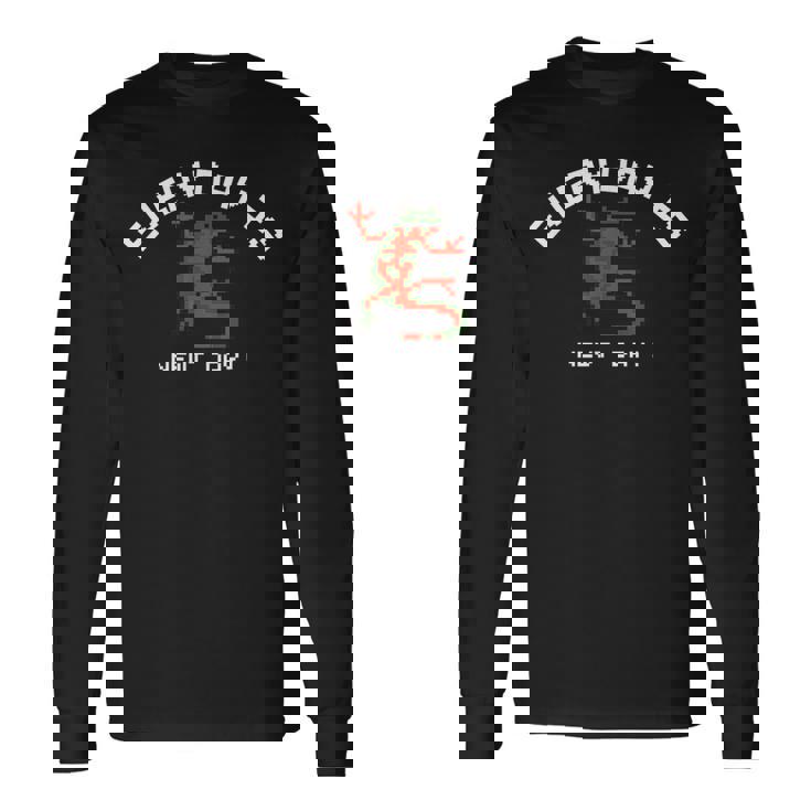 ピクセル アニマルズ アカハライモリ Japanese Fire Belly Newt 白フォント 長袖Tシャツ