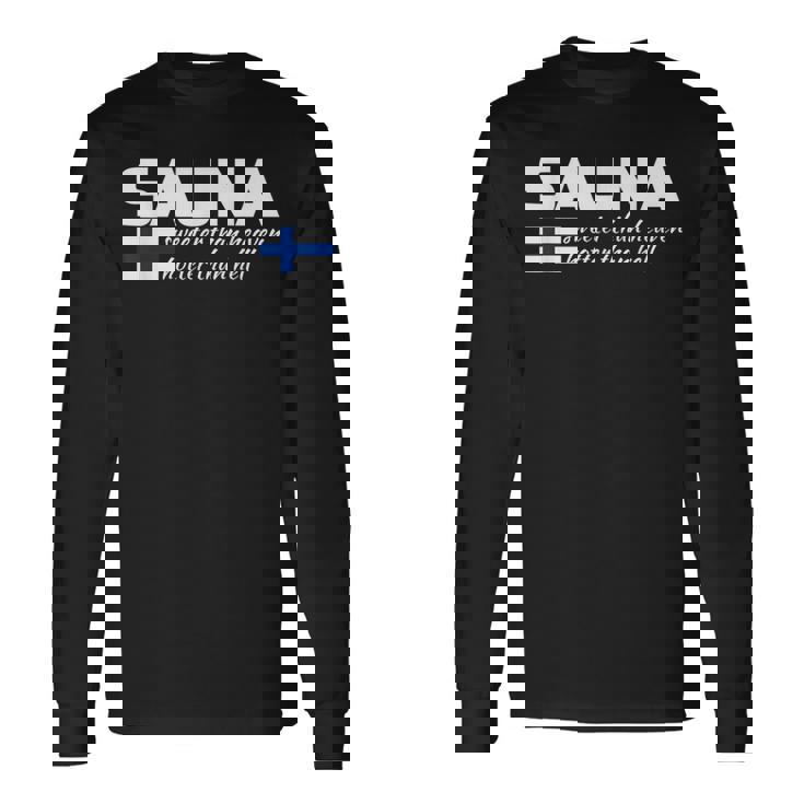 フィンランドのフィンランド サウナ ヘブン ホッター よりヘヴン ホッター 長袖Tシャツ