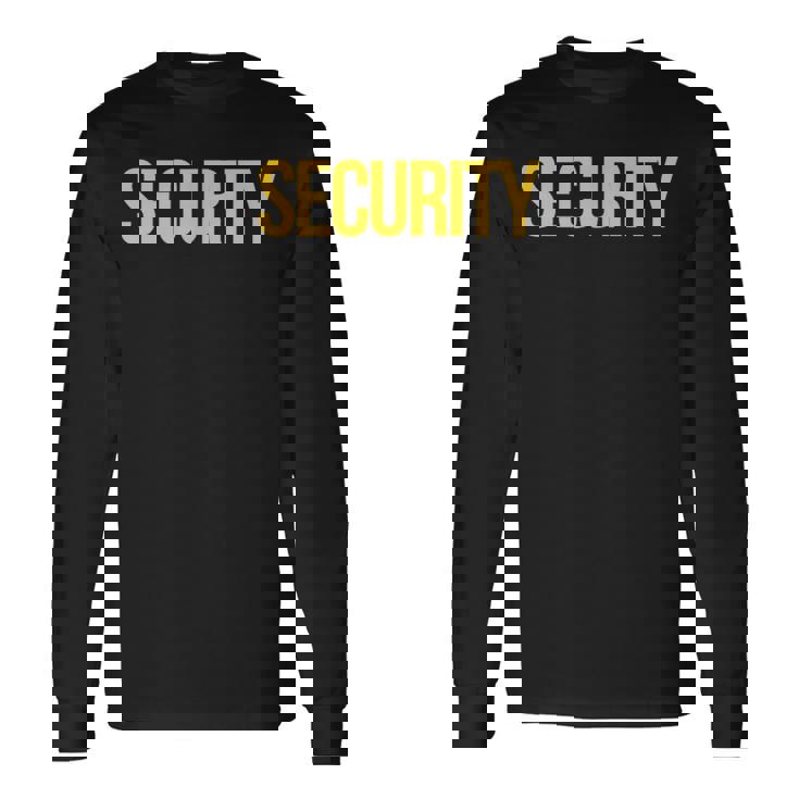 フロントセキュリティバックにセキュリティガード。 長袖Tシャツ