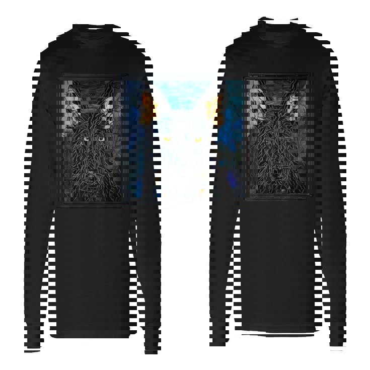 ブラック・シェパード・ドッグ 長袖Tシャツ