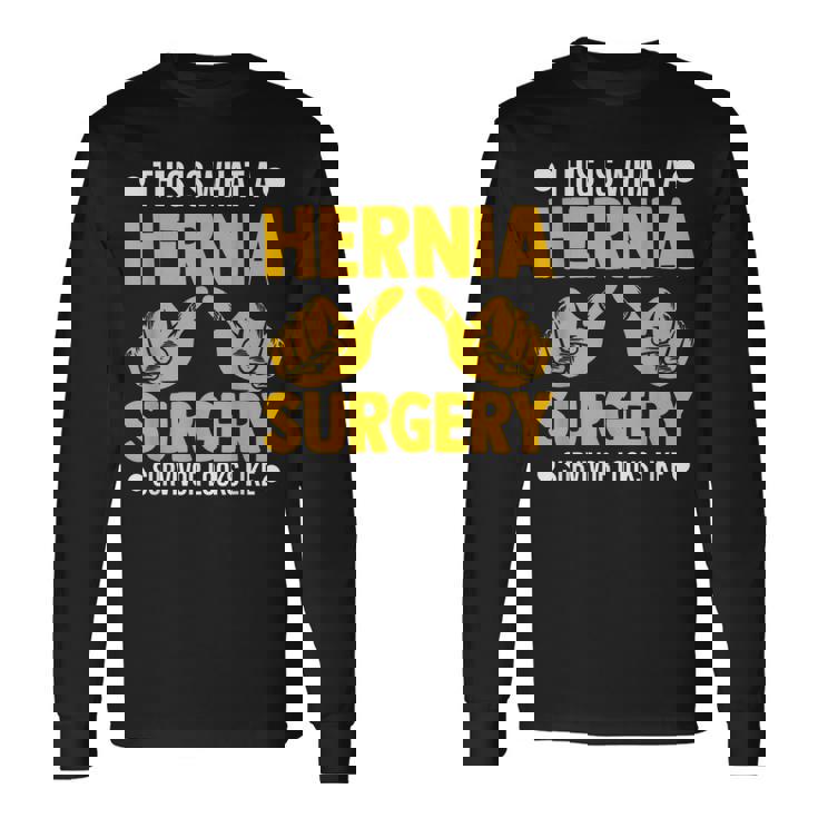 ヘルニア 手術 患者 回復 お見舞い 駄じゃれ 長袖Tシャツ