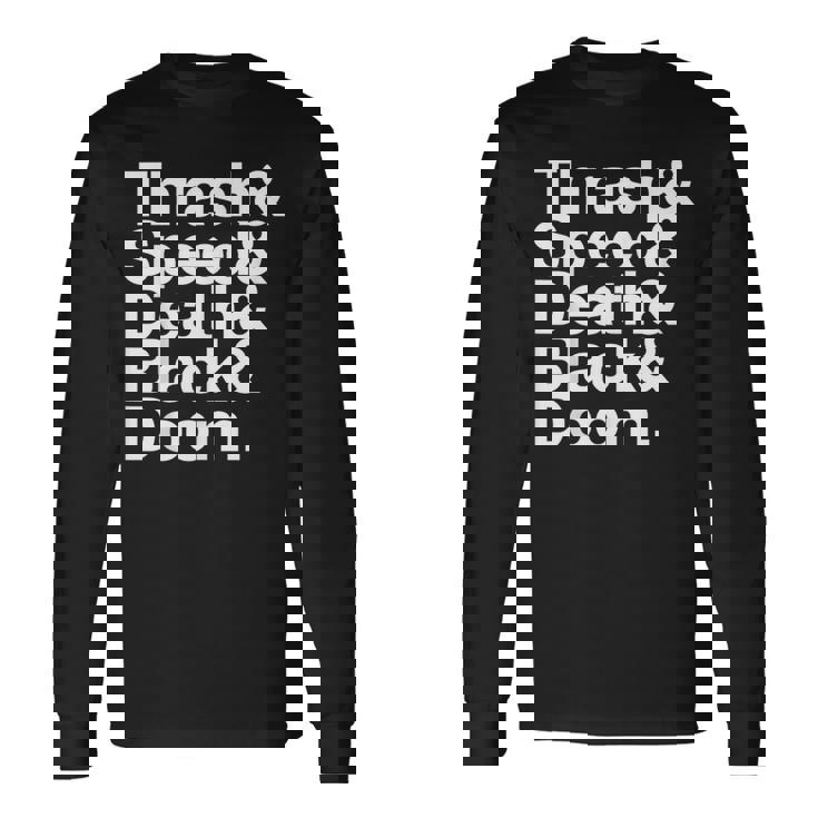 ヘヴィメタル音楽ファンリスト スラッシュスピード ドゥーム デス ブラック 長袖Tシャツ