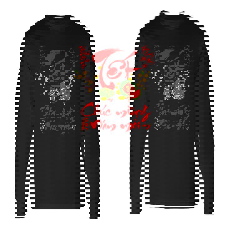 ベトナム新年テトデコレーション チュクムンナムモイ 長袖Tシャツ