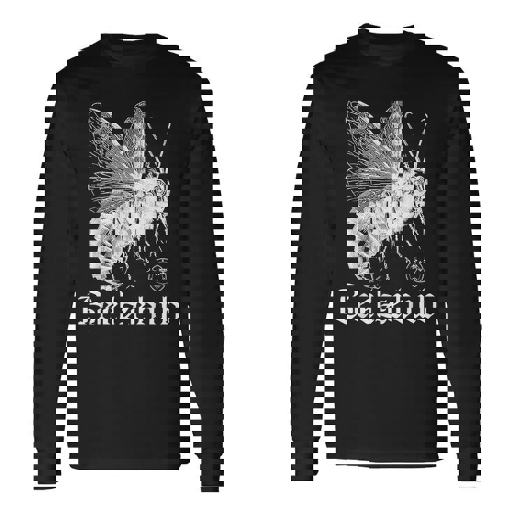 ベルゼブブ フライ 悪魔 ゴシック マジック 異教 ウィッカン 悪魔 Wt 長袖Tシャツ