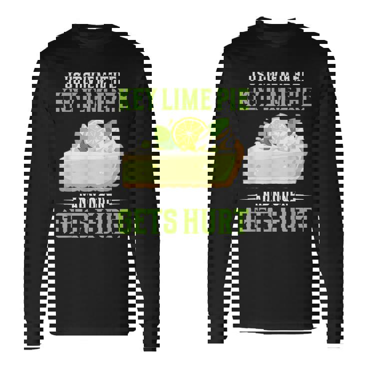 ベーカリーパイ デザート Give Me Baker Food Lover Key ライムパイ 長袖Tシャツ