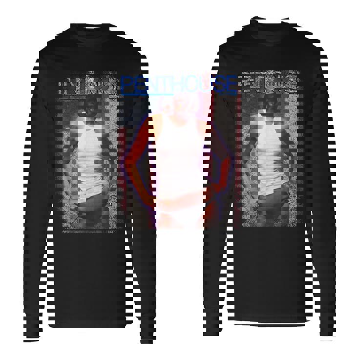 ペントハウスマガジン 1976年7月 ピンナップ ガール ヴィンテージ アメリカ国旗 長袖Tシャツ