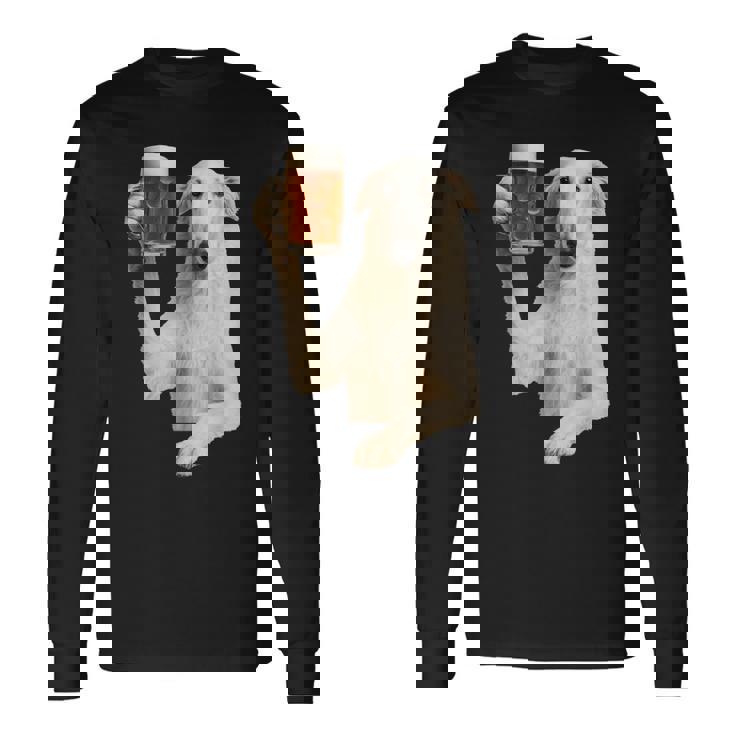 ボルゾイビール 長袖Tシャツ