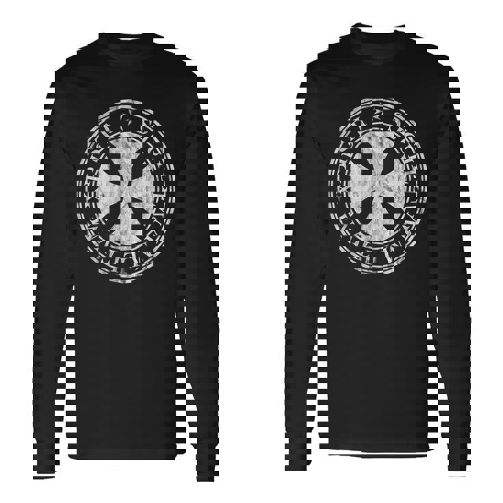 マルタ十字架の紋章 -2Intage 長袖Tシャツ