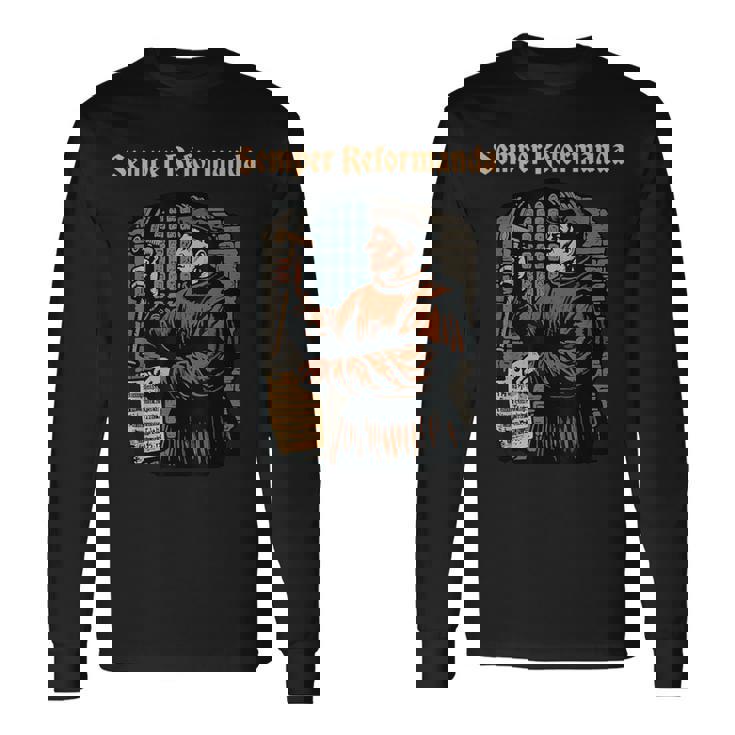 マルティン・ルター宗教改革 ゼンパー・レフォルマンダ・クリスチャン 長袖Tシャツ