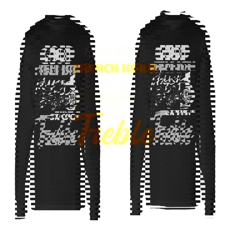 マーチング・フレンチ・ホルンバンド 長袖Tシャツ