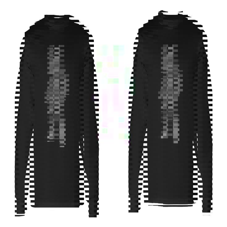 モザイク 長袖Tシャツ