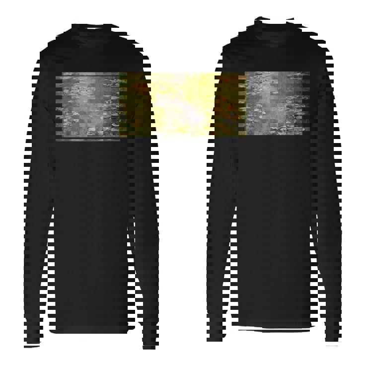 モネの睡蓮 長袖Tシャツ