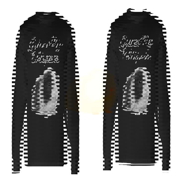 モルモットのささやき-ペルーのモルモット 長袖Tシャツ