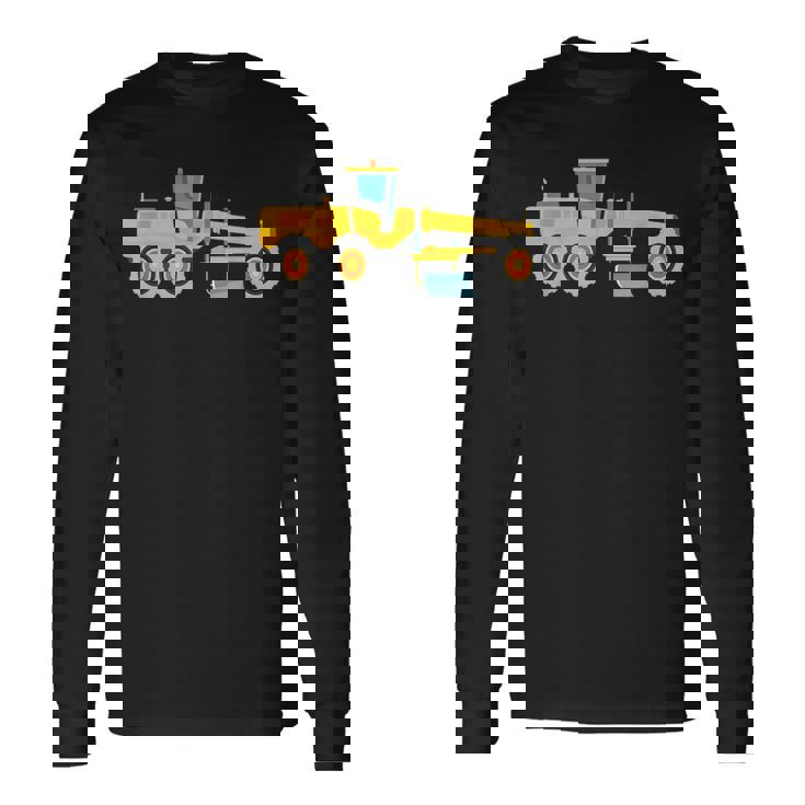 モーターグレーダー大好き、メンズ・ボーイズ・キッズ 長袖Tシャツ