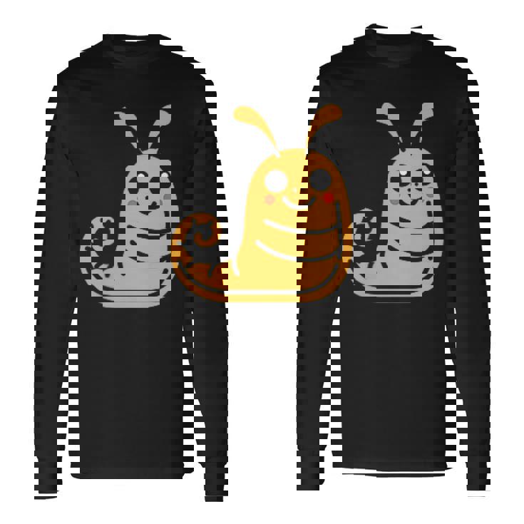 ユーモア ナメクジ 昆虫 かわいい ミニマリスト シンプル ナメクジ 長袖Tシャツ