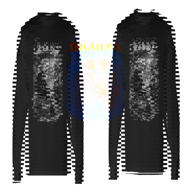 ヨハネス・ブラームス 作曲家 長袖tシャツ 長袖Tシャツ