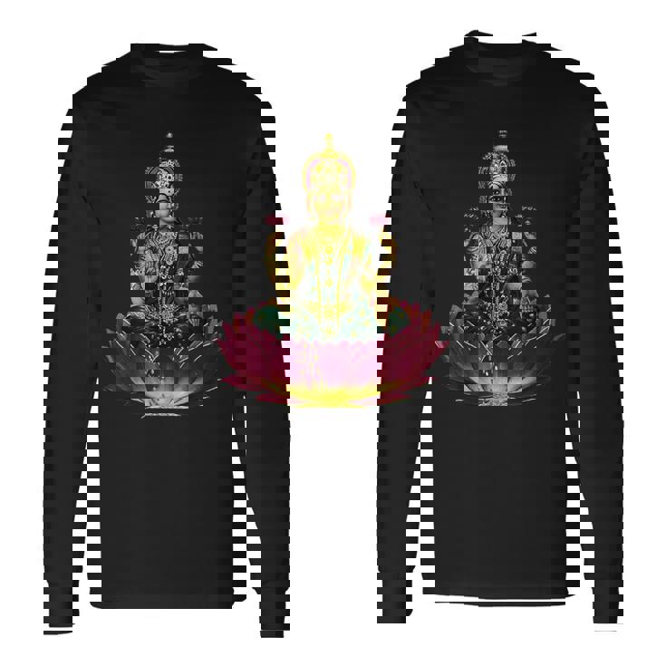ラクシュミー女神 長袖Tシャツ