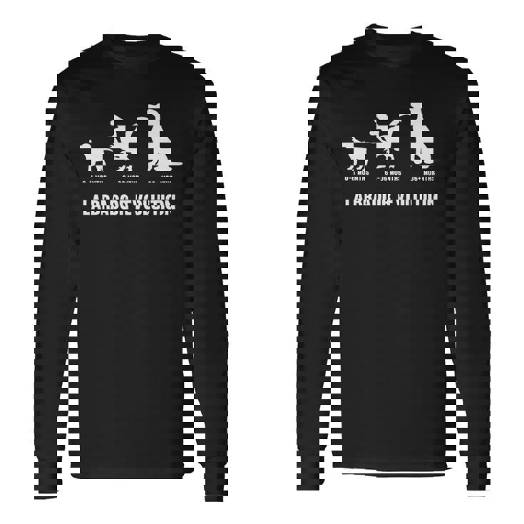 ラブラドールレトリバー エボリューションデザイン ラブラドールオーナー向け 長袖tシャツ 長袖Tシャツ