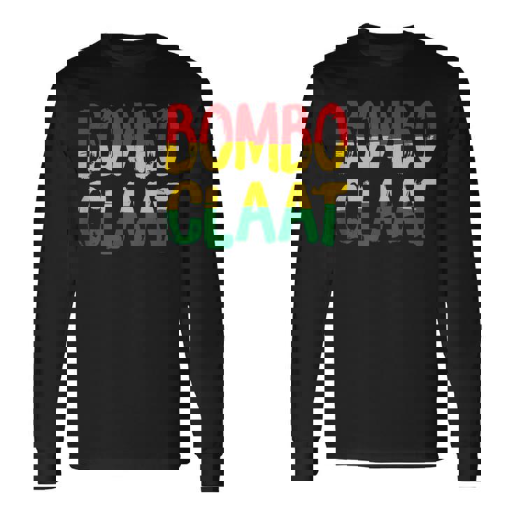 レゲエとジャマイカ Bombo Claat ラスタ ボンボクラット 長袖Tシャツ