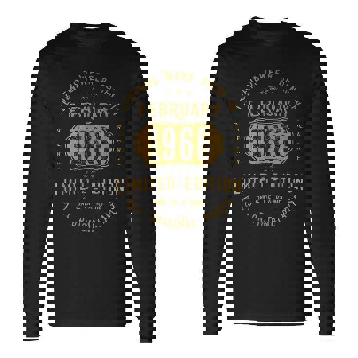 レジェンドは1966年二月生まれ 誕生日 長袖Tシャツ