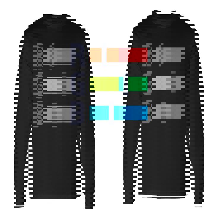 レッド グリーン ブルー Rgb カラー モデル アーティスト 長袖Tシャツ