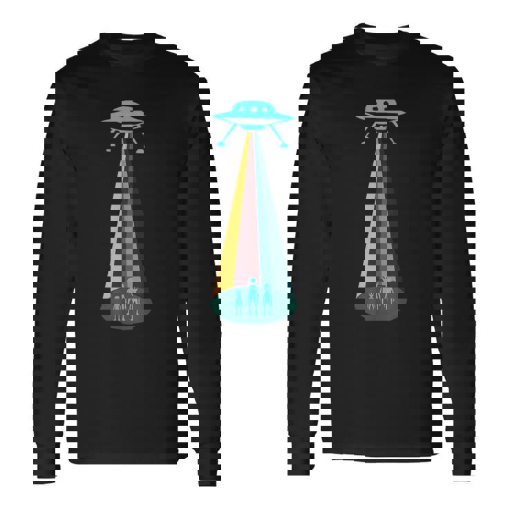 レトロ 宇宙人 宇宙船 Ufo 長袖Tシャツ