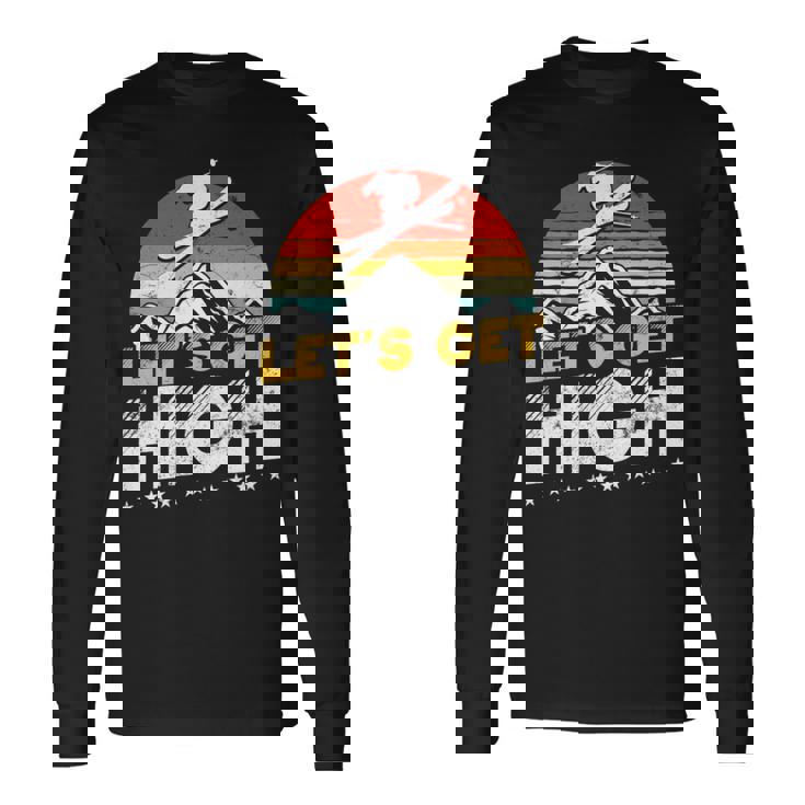 レトロヴィンテージスキー Let's Get High 長袖tシャツ 長袖Tシャツ