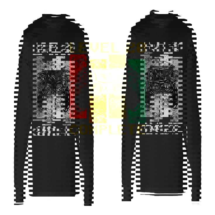 レベル20コンプリート20歳誕生日プレゼントゲーマー 長袖Tシャツ