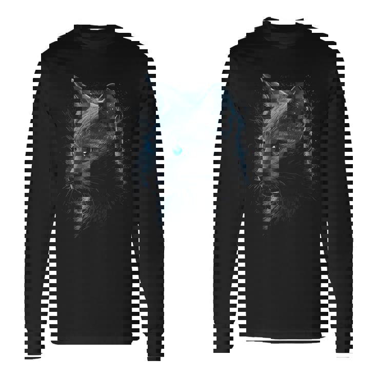 ロシアンブルーキャット 長袖Tシャツ