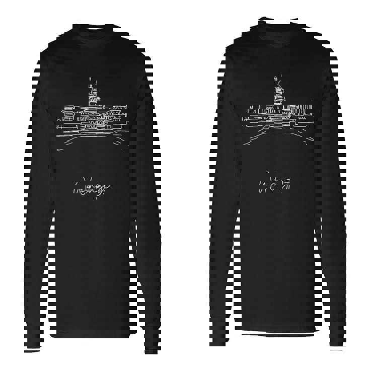 ワシントン Dc キャピトル ヒルのお土産 長袖Tシャツ