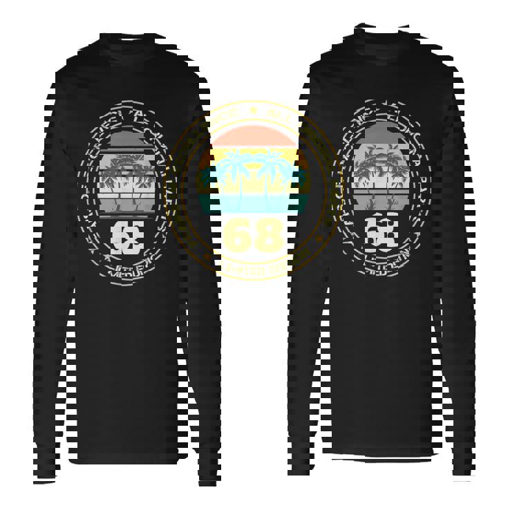 ヴィンテージ 68歳の誕生日のデコレーション 男性用 68歳の誕生日 長袖Tシャツ