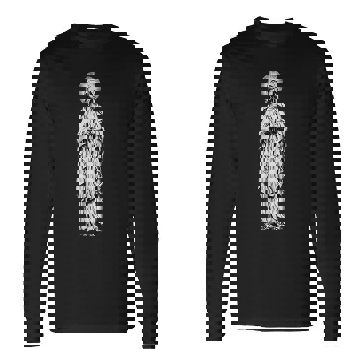ヴィンテージ クリスチャンタトゥー 聖母マリア 長袖Tシャツ
