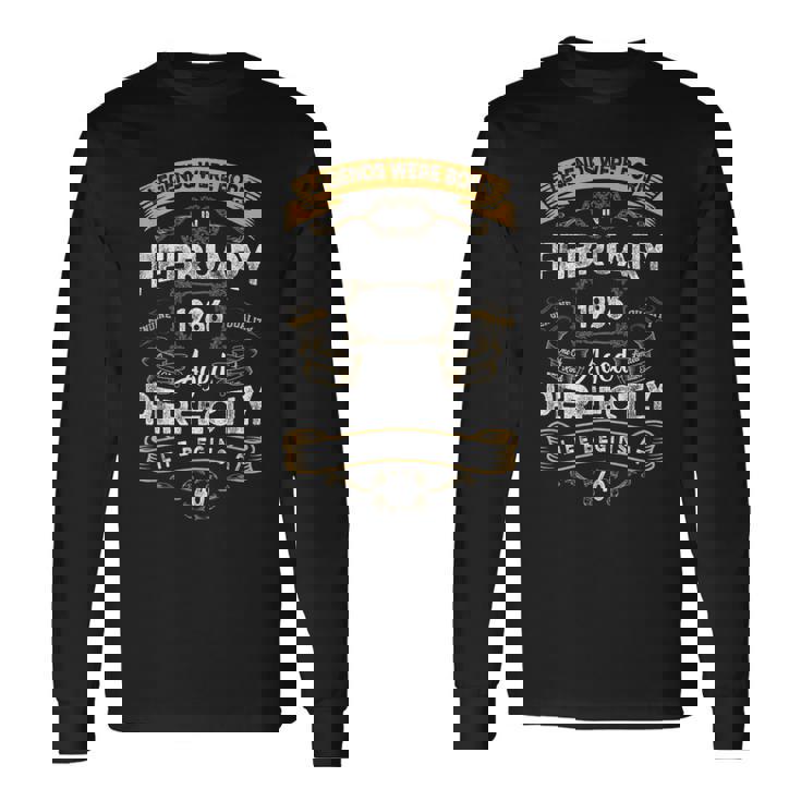 ヴィンテージ40歳の誕生日レジェンドは1986年2月に誕生しました。 長袖Tシャツ