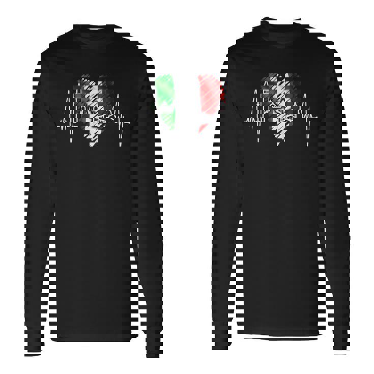 ヴェネツィアのスカイライン ハートビート イタリア ベネチア大好きi Loveeneziaenice 長袖Tシャツ