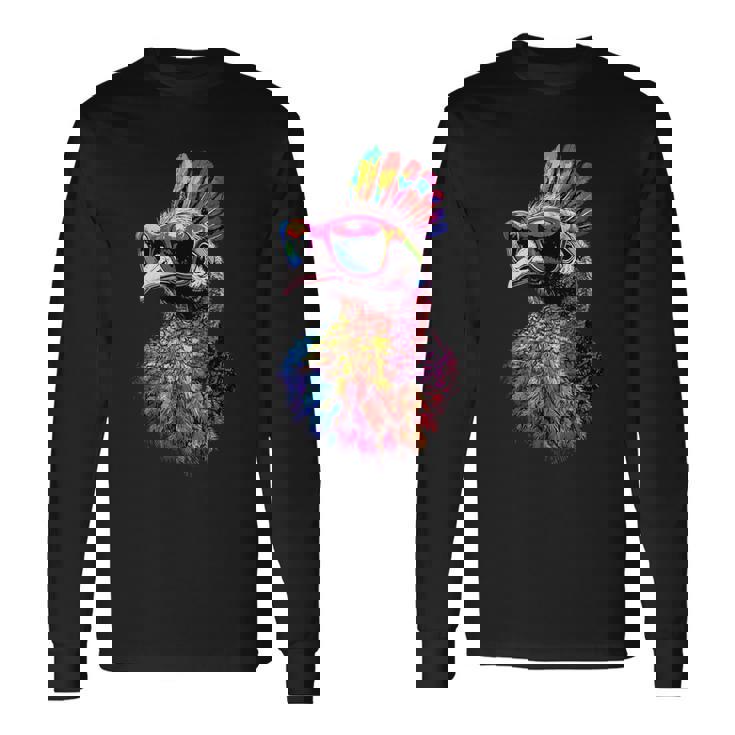 七面鳥 鳥 七面鳥 雉 七面鳥 長袖Tシャツ