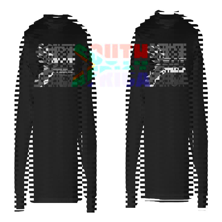 南アフリカ 国旗 南アフリカ 長袖Tシャツ