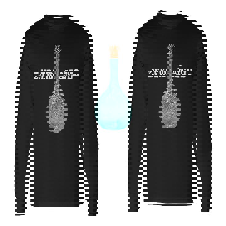 古くなったサファイア テキーラ 一口飲料 ヴィンテージドリンク製品 長袖Tシャツ