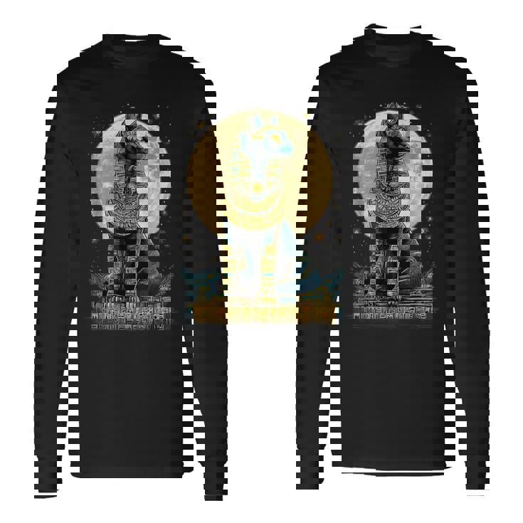 古代エジプト エジプト神 エジプト神話 バステトエジプト学 長袖Tシャツ