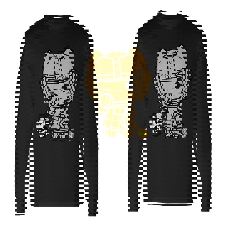 埴輪猫はにゃにゃ_004 長袖Tシャツ