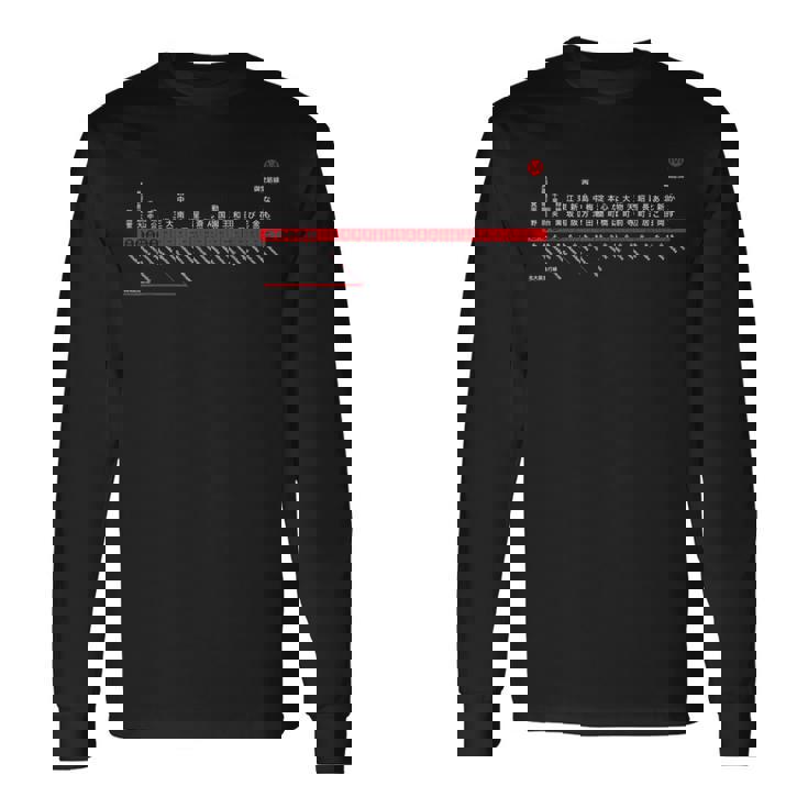 大阪日本電車近郊線鉄道 – お土産ルートマップ 長袖Tシャツ