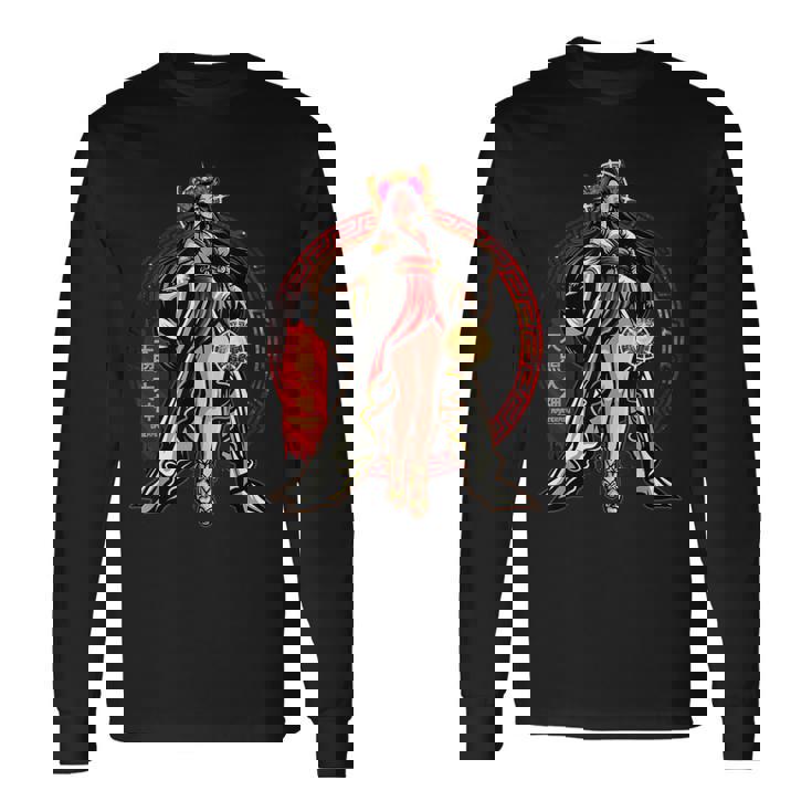 天照大神 太陽 女神 古代日本神話 神 長袖Tシャツ