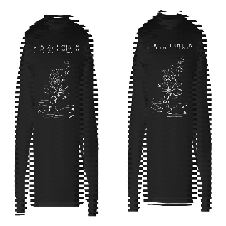 太極拳の初心者や教師のための太極拳のデザイン 長袖tシャツ 長袖Tシャツ