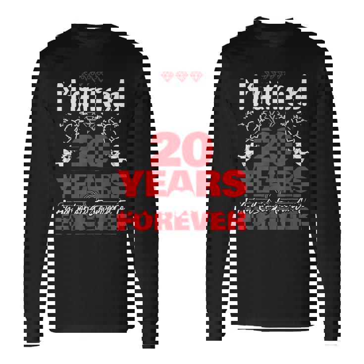 夫、妻へのギフト 結婚20年前 結婚記念日 長袖Tシャツ