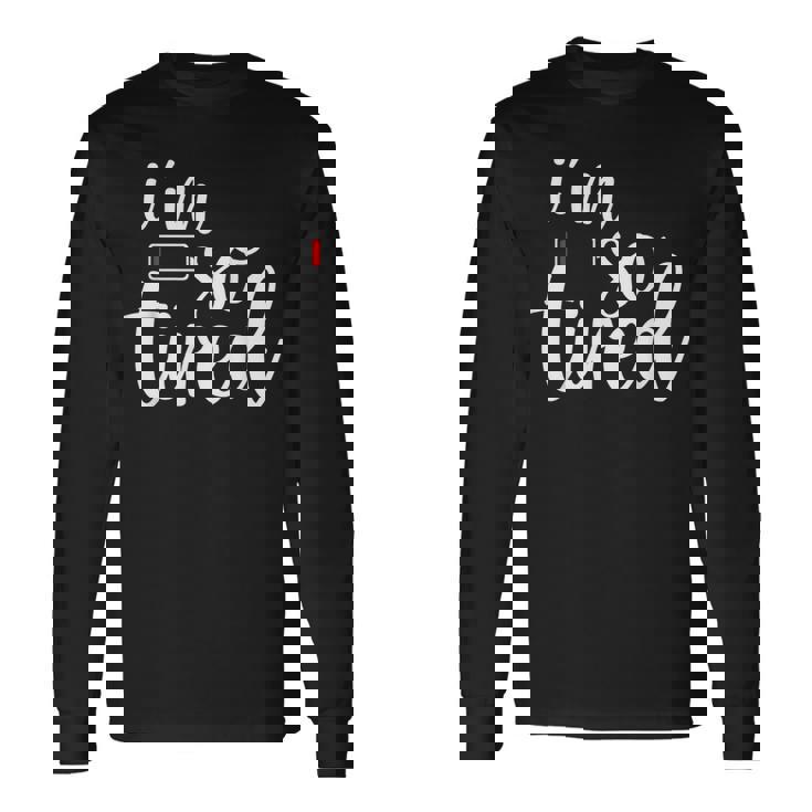 子育て とても疲れました 長袖Tシャツ